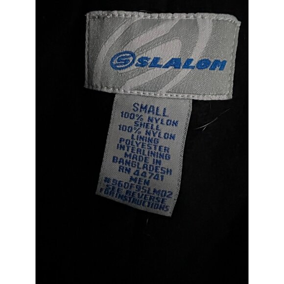 Slalom Black Cargo Ski Snow Pants Small Insulated Waterproof Zip Pockets 32x30 - Picture 12 of 14